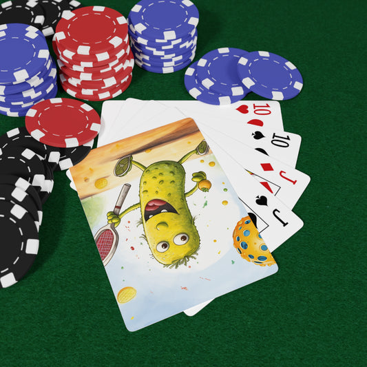Pickleball Play: Pickle Sport Action Game, Fast Dink Ball - Poker Cards