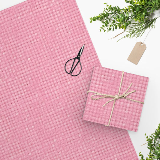 Pastel Rose Pink: Denim-Inspired, Refreshing Fabric Design - Wrapping Paper