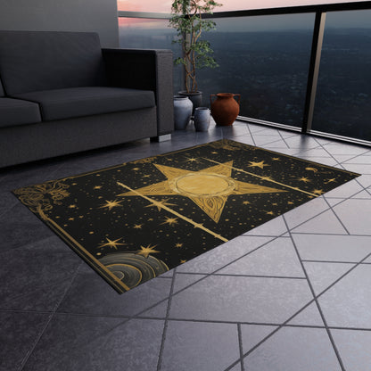 The Star Tarot Card - Symbol of Faith and Optimism - Outdoor Rug