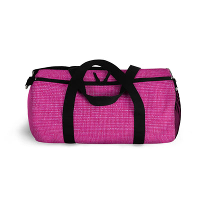 Hot Neon Pink Doll Like: Denim-Inspired, Bold & Bright Fabric - Duffel Bag