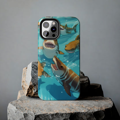 Tiger Shark: Ocean Marine Wildlife - Underwater - Tough Phone Cases