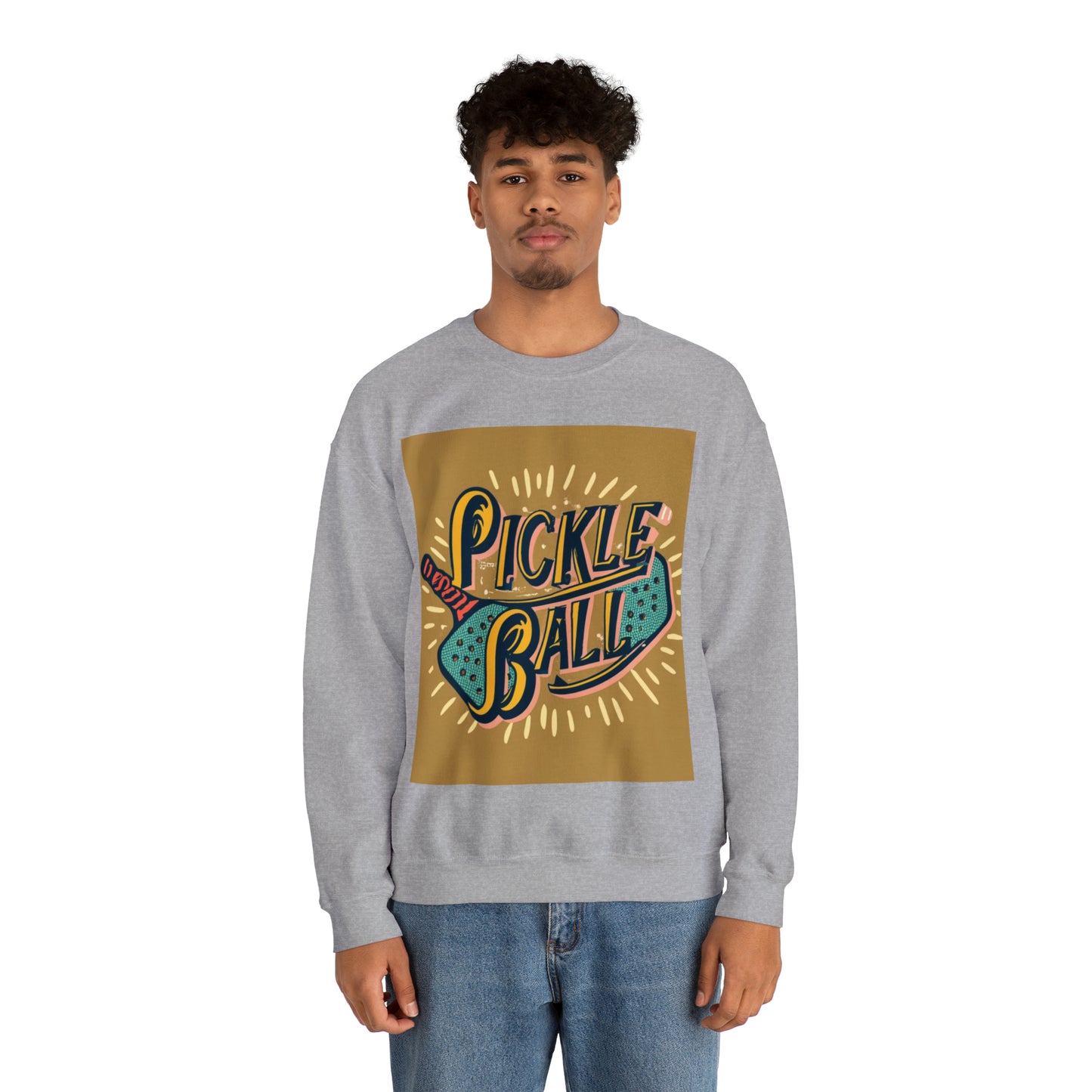 Pickleball Sport - Retro nostálgico - Juego deportivo - Sudadera unisex Heavy Blend™ Crewneck 