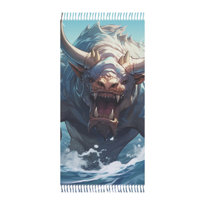 Bull Shark Fusion: Water Fantasy - Hybrid Ocean Marine Animal - Boho Beach Cloth