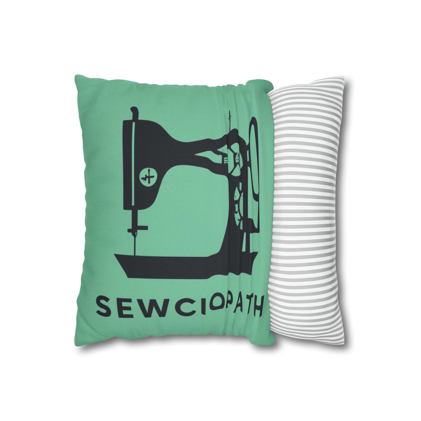 Sewing Sociopath Machine - Spun Polyester Square Pillow Case