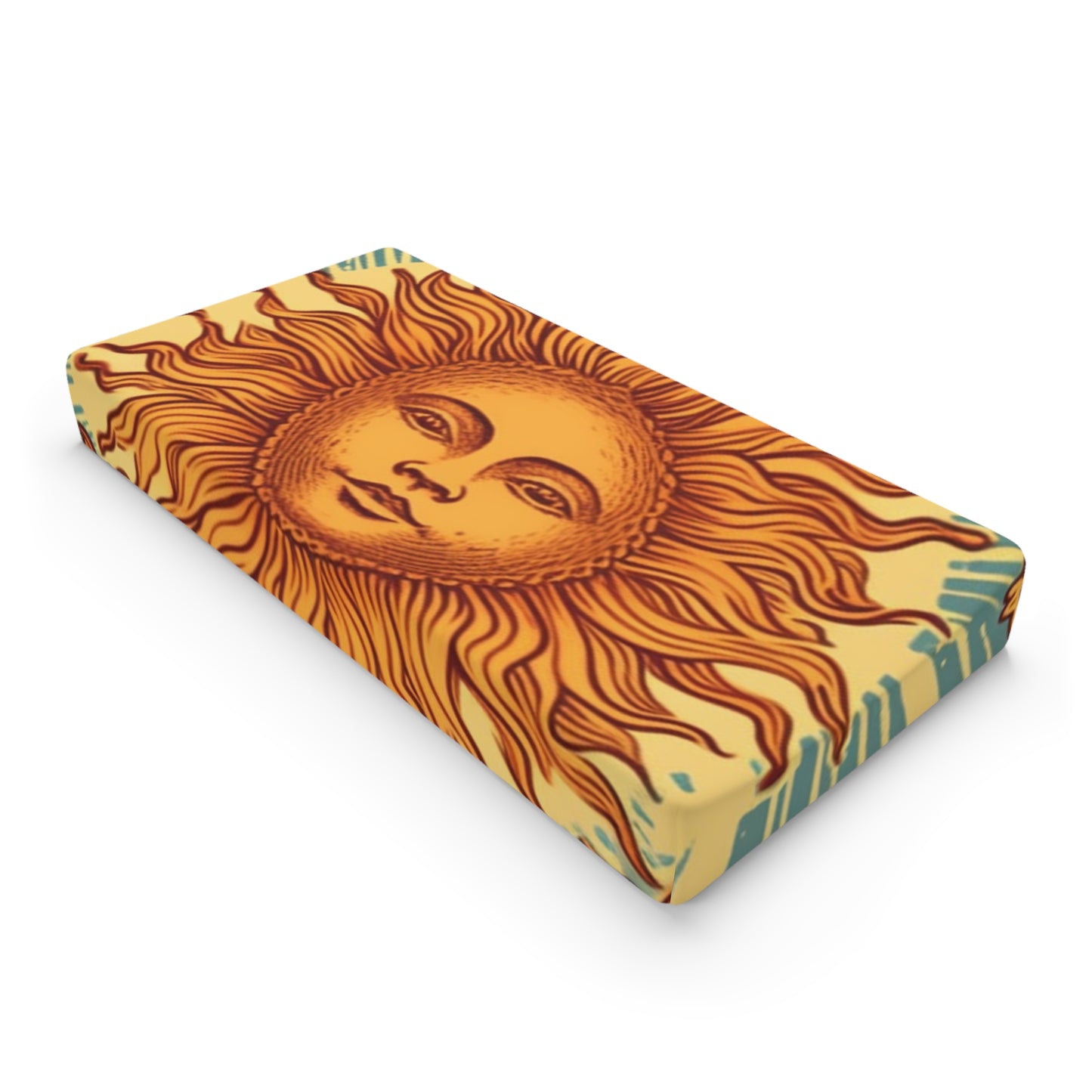 Sun Tarot Card Symbol of Growth, Life, and Radiance - Baby Changing Pad Cover