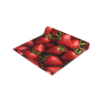 Strawberry Patch Picks: Home Decor and Gifts for the Ultimate Berry Fan - Table Runner (Cotton, Poly)