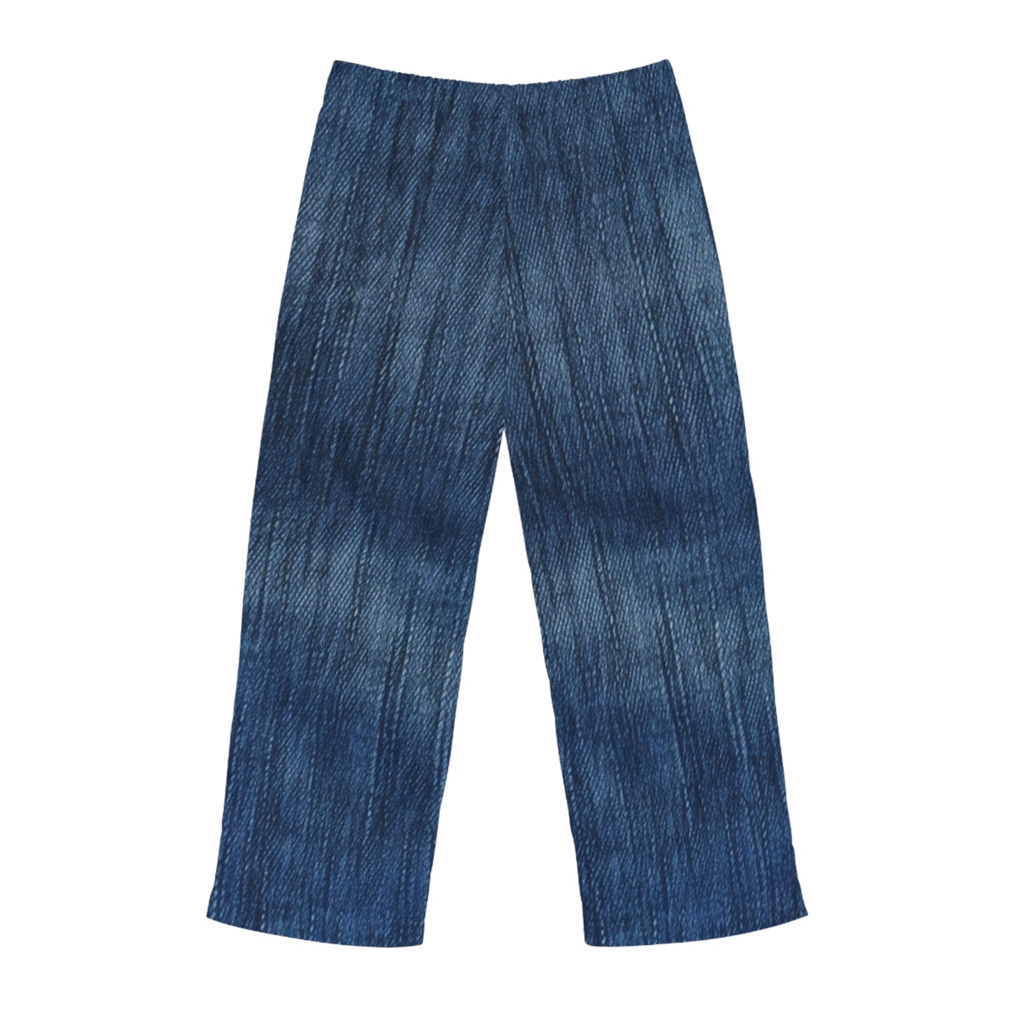 Indigo Splash: Ensueño de mezclilla lavada en azul profundo - Pantalones de pijama para hombre (AOP) 