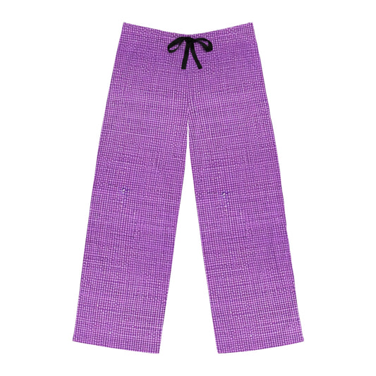 Hyper Iris Orchid Red: Denim-Inspired, Bold Style - Men's Pajama Pants (AOP)