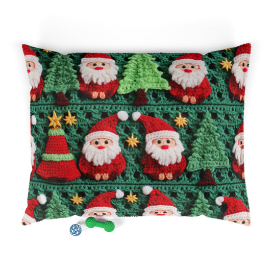 Santa Claus Crochet Pattern, Christmas Design, Festive Holiday Decor, Father Christmas Motif. Perfect for Yuletide Celebration - Dog & Pet Bed