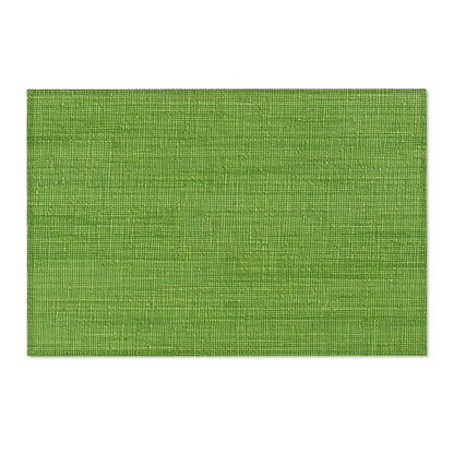 Olive Green Denim-Style: Seamless, Textured Fabric - Area Rugs