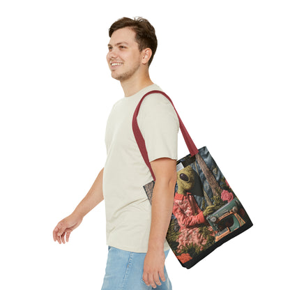 Alien Sewing Bordar, Máquina de Coser, Bolso Tote (AOP)