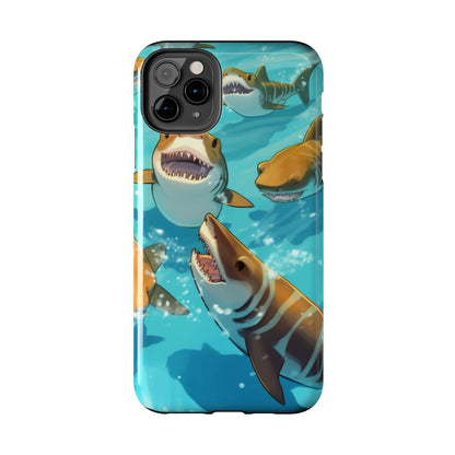 Tiger Shark: Ocean Marine Wildlife - Underwater - Tough Phone Cases