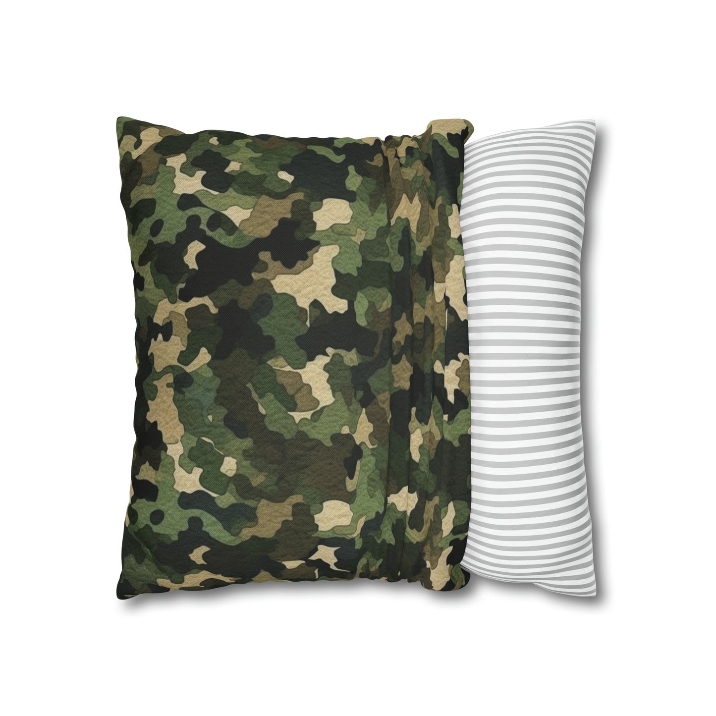 Classic Camo | Camouflage Wrap | Traditional Camo - Spun Polyester Square Pillow Case