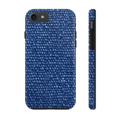 Marine Carpet Outdoor Bass Boat Style Denim Design - Tough Phone Cases