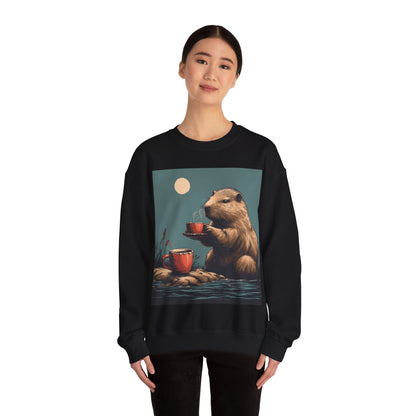 Capybara Coffee, Unisex Heavy Blend™ Crewneck Sweatshirt