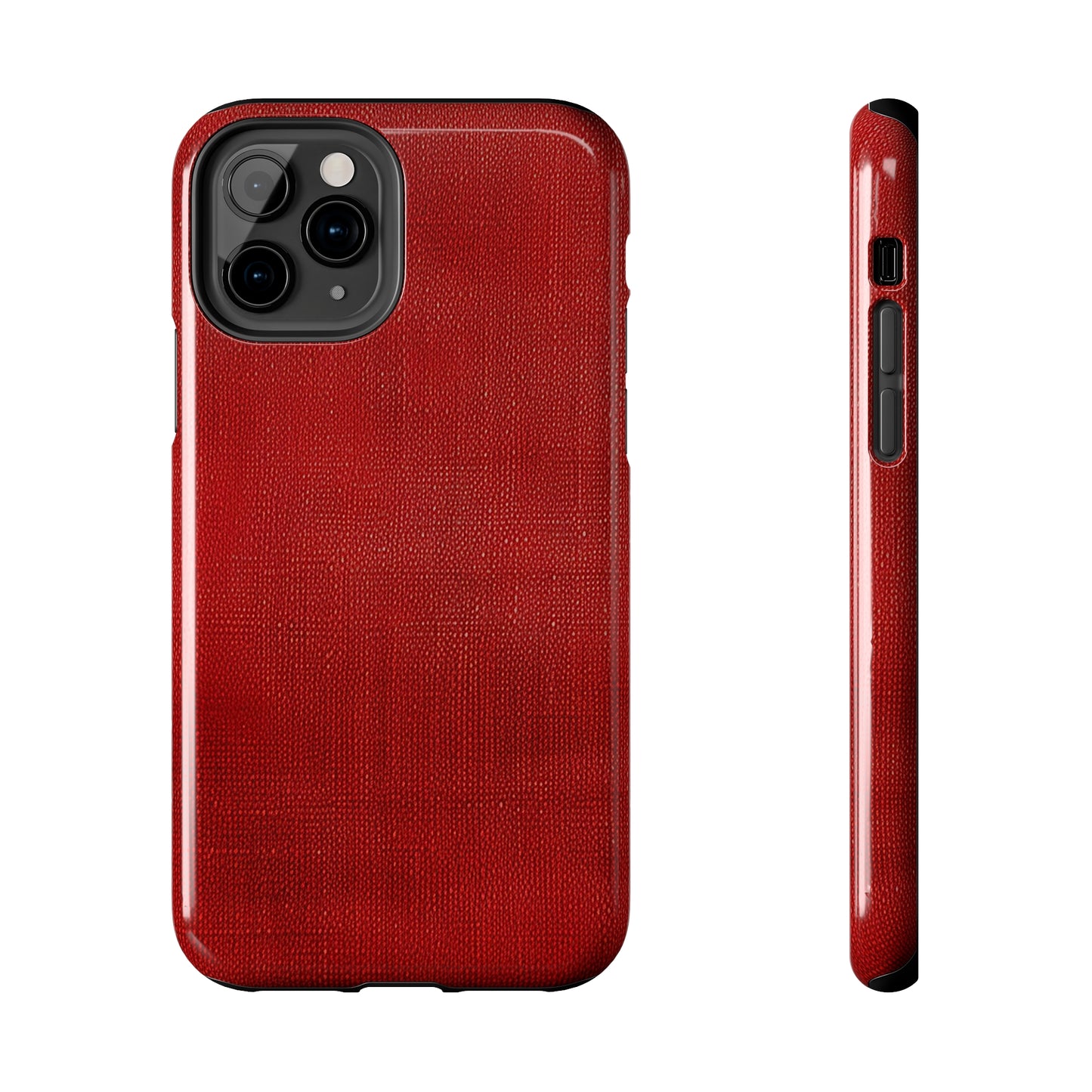 Juicy Red Berry Blast: Denim Fabric Inspired Design - Tough Phone Cases