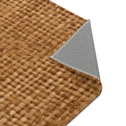 Brown Light Chocolate: Denim-Inspired Elegant Fabric - Area Rugs