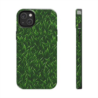 Touch Grass Indoor Style Outdoor Green Artificial Grass Turf - Tough Phone Cases