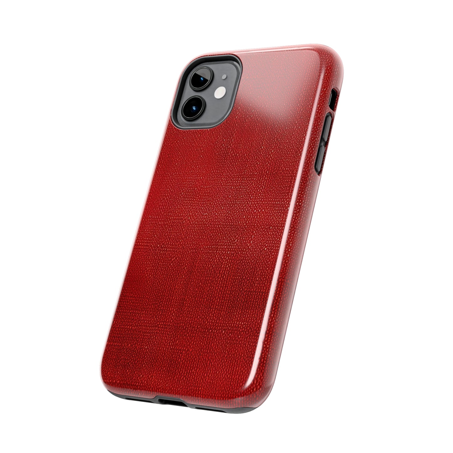 Juicy Red Berry Blast: Denim Fabric Inspired Design - Tough Phone Cases