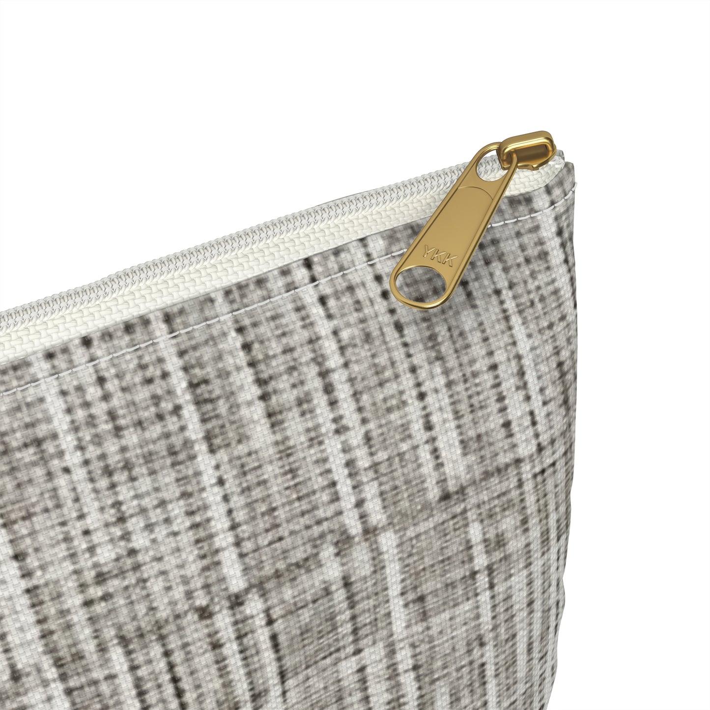 Silver Grey: Denim-Inspired, Contemporary Fabric Design - Accessory Pouch