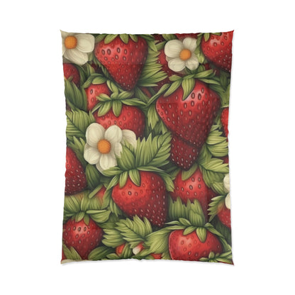 Strawberry Euphoria: The Ultimate Guide to Celebrating Life's Sweetest Berry - Bed Comforter