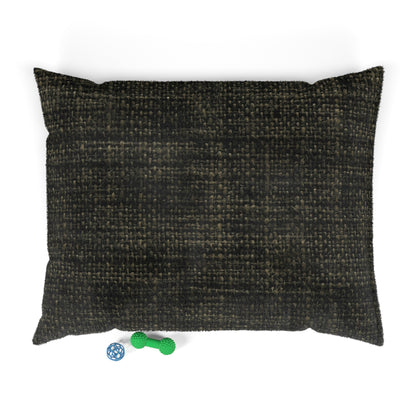 Sophisticated Seamless Texture - Black Denim-Inspired Fabric - Dog & Pet Bed