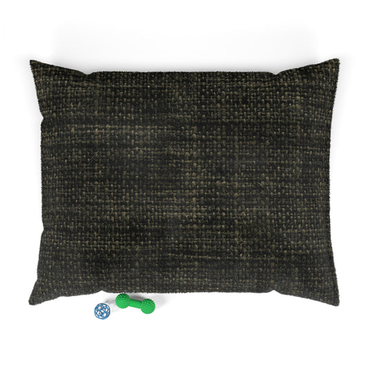 Sophisticated Seamless Texture - Black Denim-Inspired Fabric - Dog & Pet Bed