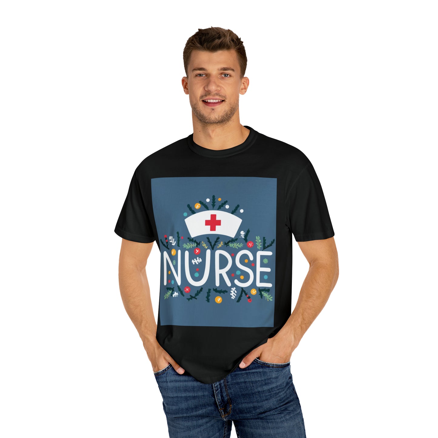 Nurse Christmas - Unisex Garment-Dyed T-shirt