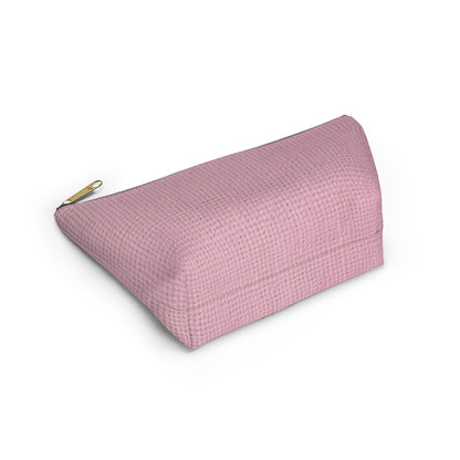 Blushing Garment Dye Pink: Denim-Inspired, Soft-Toned Fabric - Accessory Pouch w T-bottom