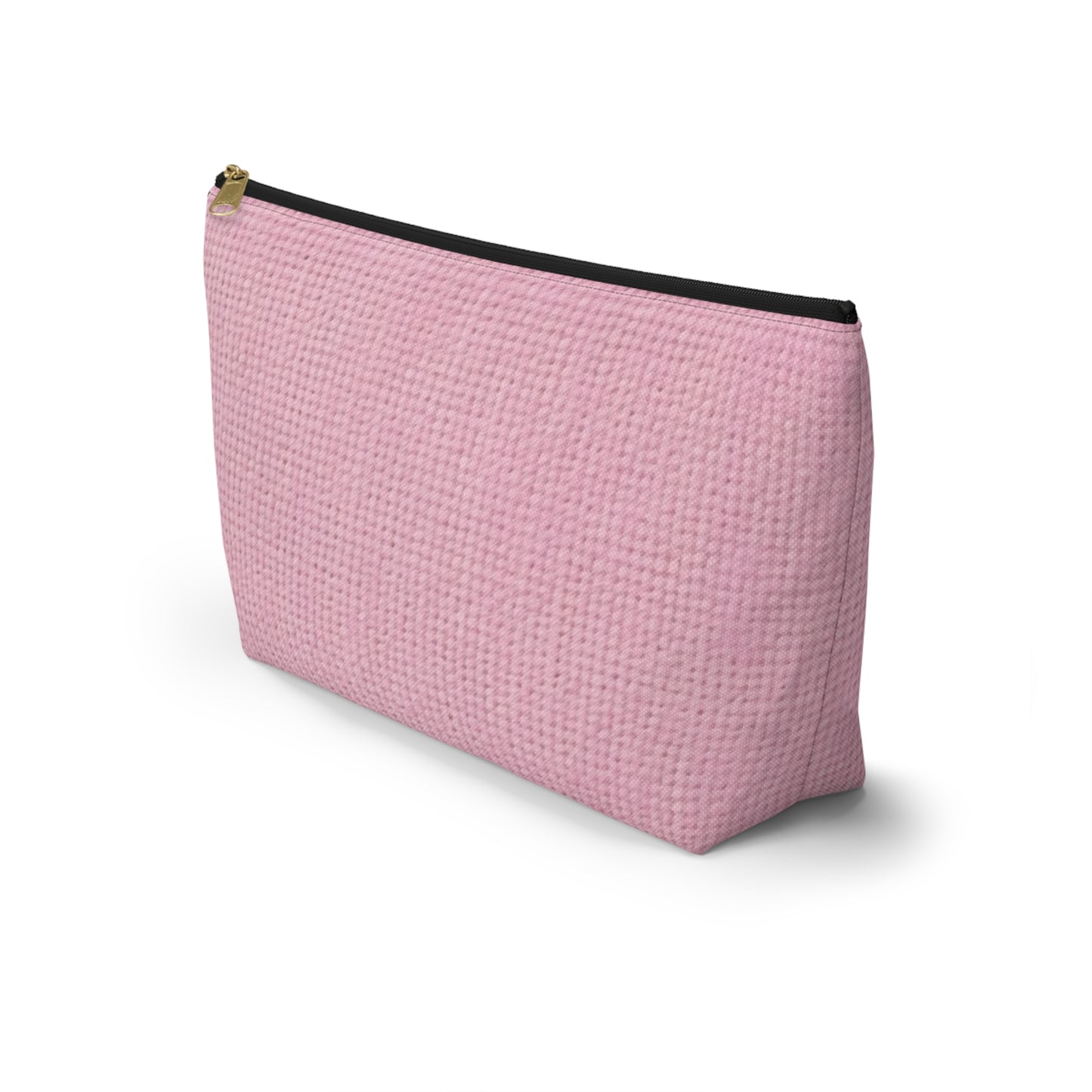 Blushing Garment Dye Pink: Denim-Inspired, Soft-Toned Fabric - Accessory Pouch w T-bottom