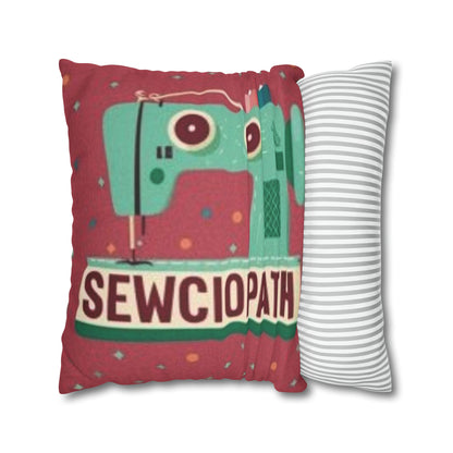 Sewing Sewciopath - Spun Polyester Square Pillow Case