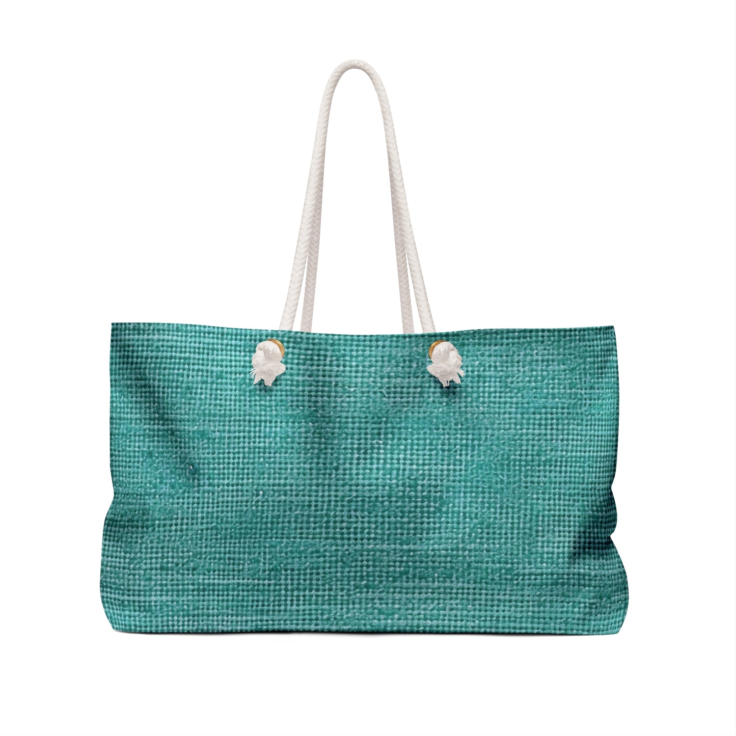 Quality Mint Turquoise Denim Fabric Deisgn, Stylish Material - Weekender Bag