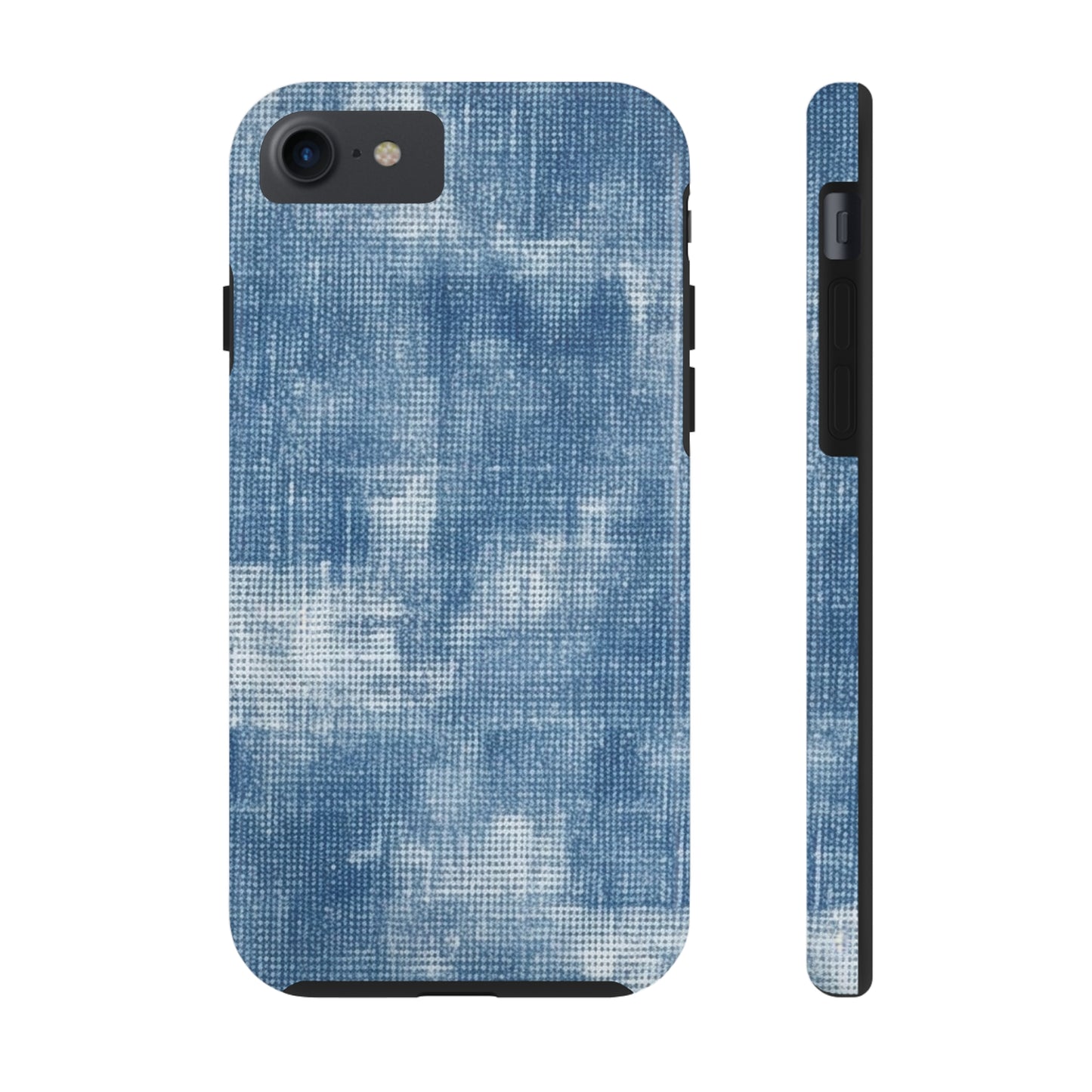 Faded Blue Washed-Out: Denim-Inspired, Style Fabric - Tough Phone Cases