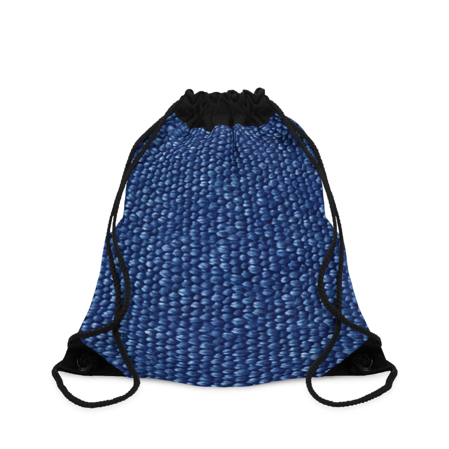 Marine Carpet Outdoor Bass Boat Style Denim Design - Drawstring Bag