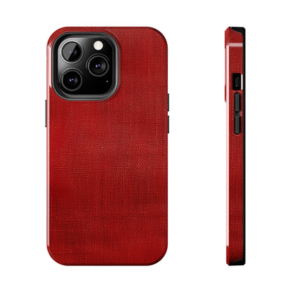 Juicy Red Berry Blast: Denim Fabric Inspired Design - Tough Phone Cases