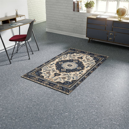 Elegant Dobby Rug with Intricate Oriental Design - High-Quality Material