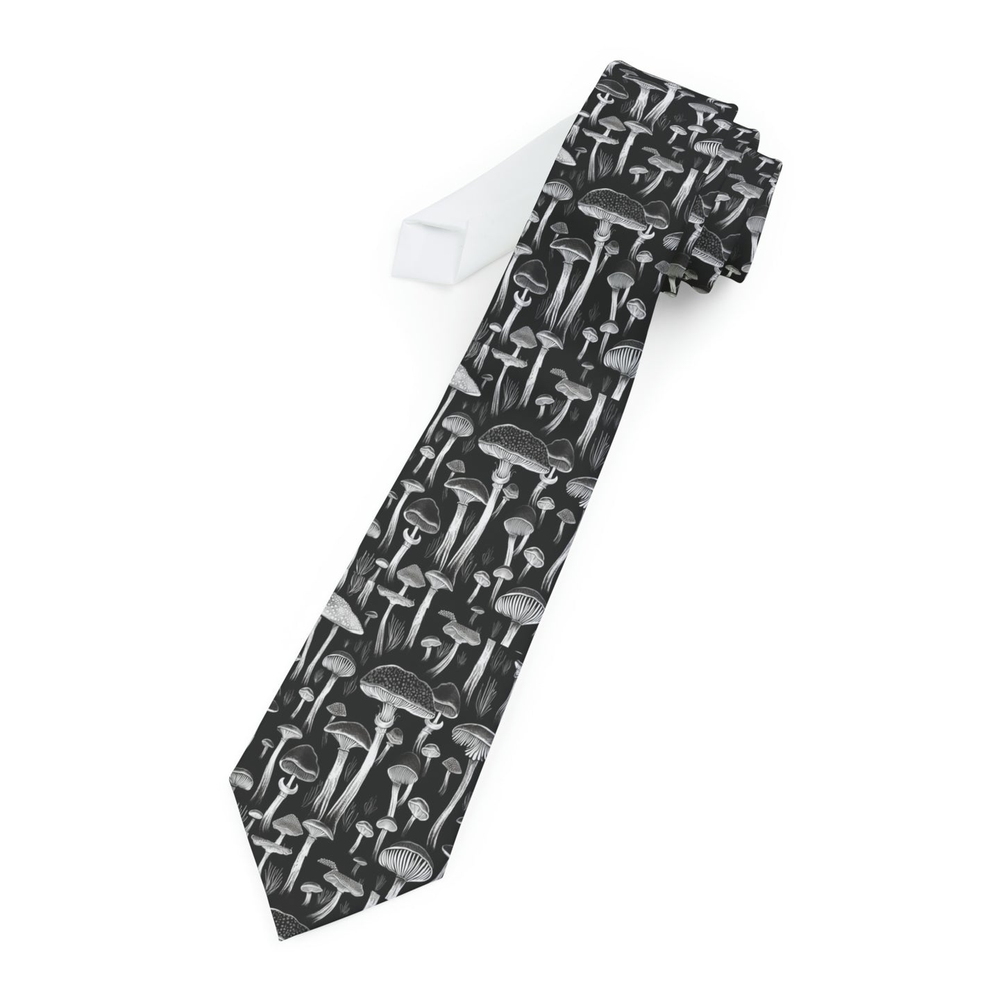 Men's Necktie - Psychedelic Mushrooms Seamless