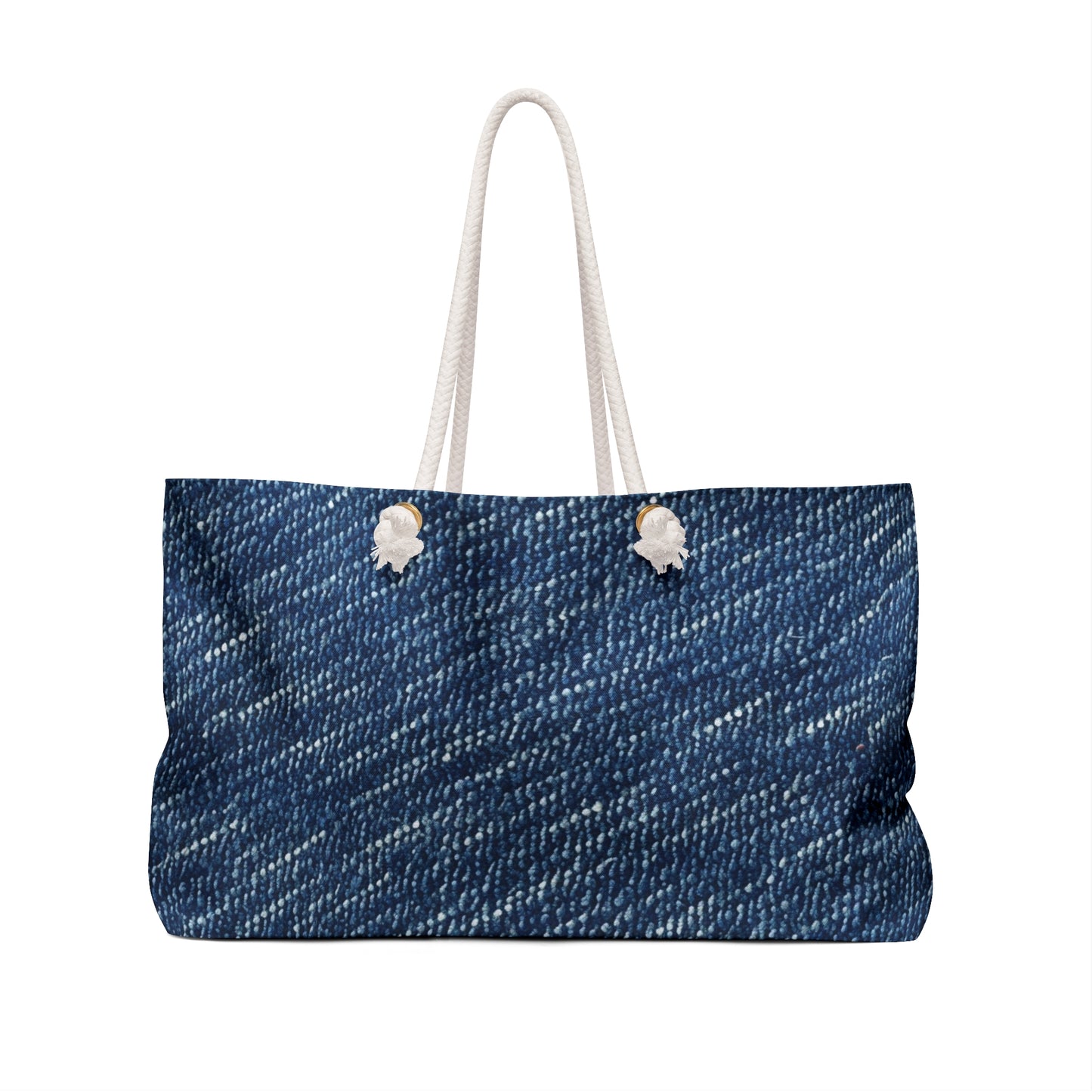 Denim-Inspired Design - Distinct Textured Fabric Pattern - Weekender Bag