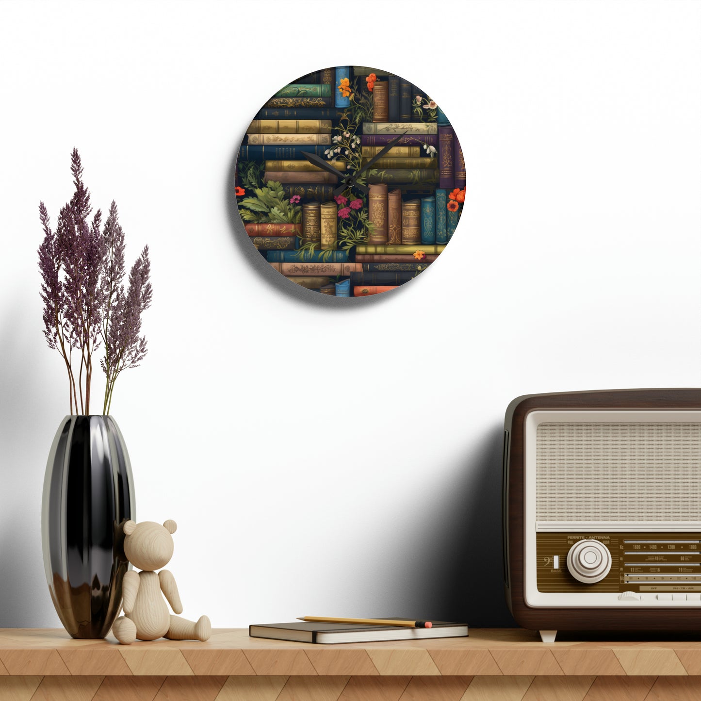 Book Lover - Acrylic Wall Clock