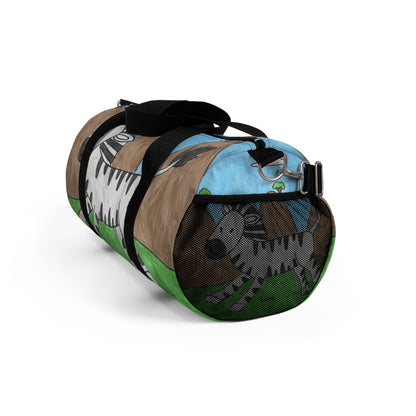 Zebra Graphic Hipster Zebra Animal Duffel Bag