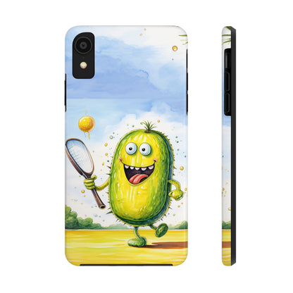 Pickleball Sport: Athletic Pickle Playing Game with Net and Paddle - Tough Phone Cases