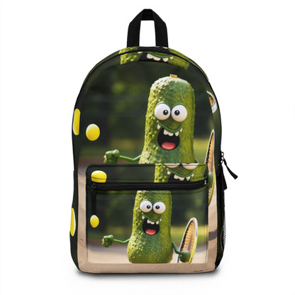 Pickle Playing Pickleball: Serve, Paddle, Game - Court Sport - Backpack