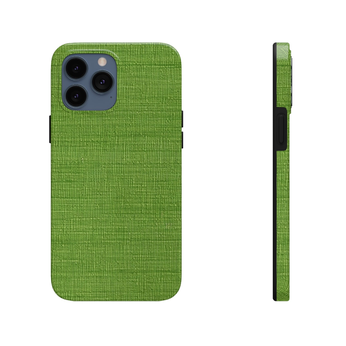 Olive Green Denim-Style: Seamless, Textured Fabric - Tough Phone Cases