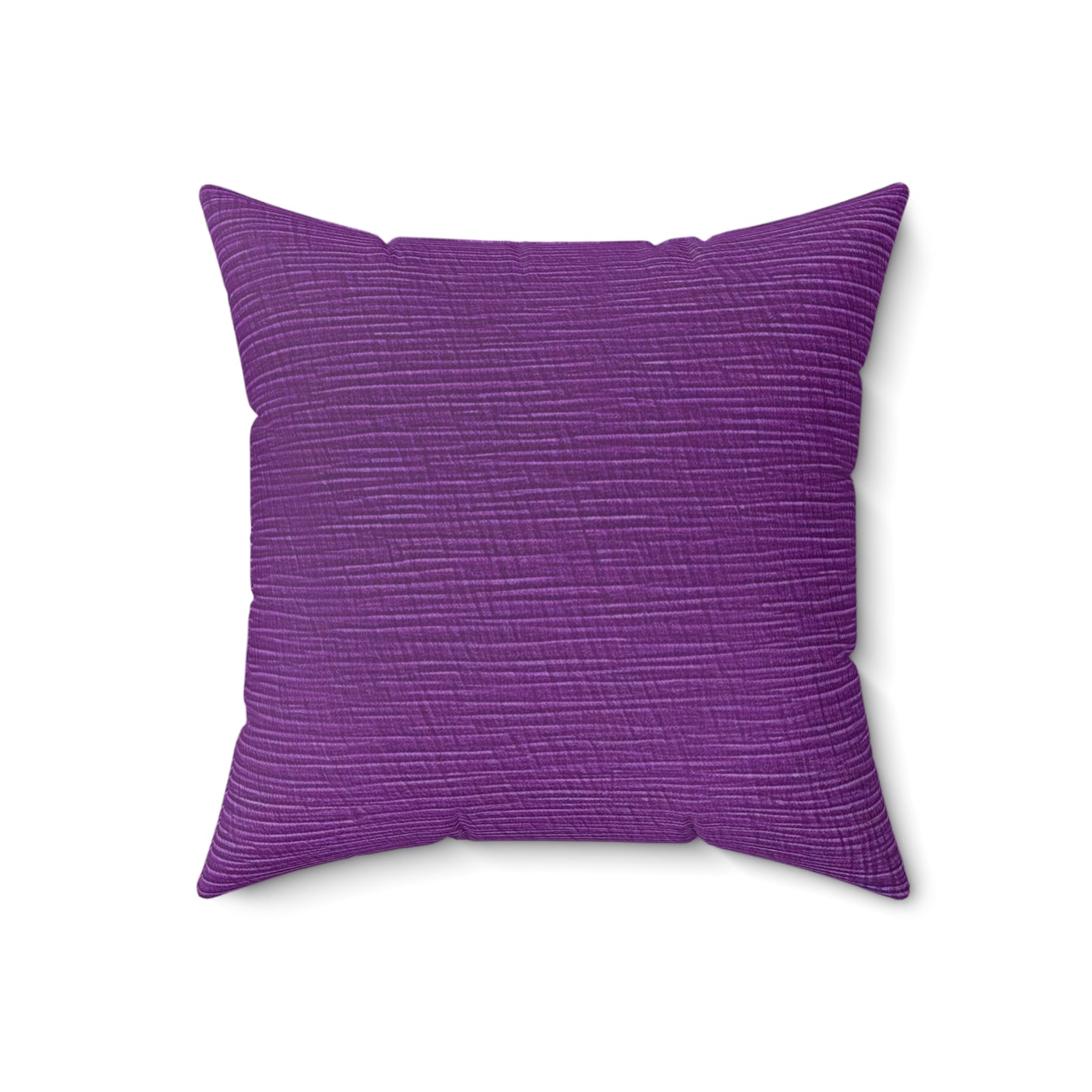 Violet/Plum/Purple: Denim-Inspired Luxurious Fabric - Spun Polyester Square Pillow