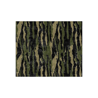 Tiger Stripe Camouflage: Military Style - Crushed Velvet Blanket