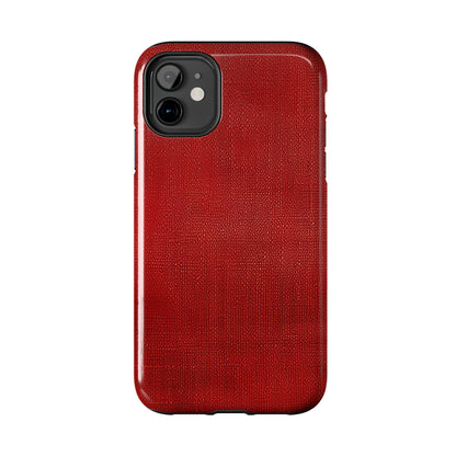 Juicy Red Berry Blast: Denim Fabric Inspired Design - Tough Phone Cases