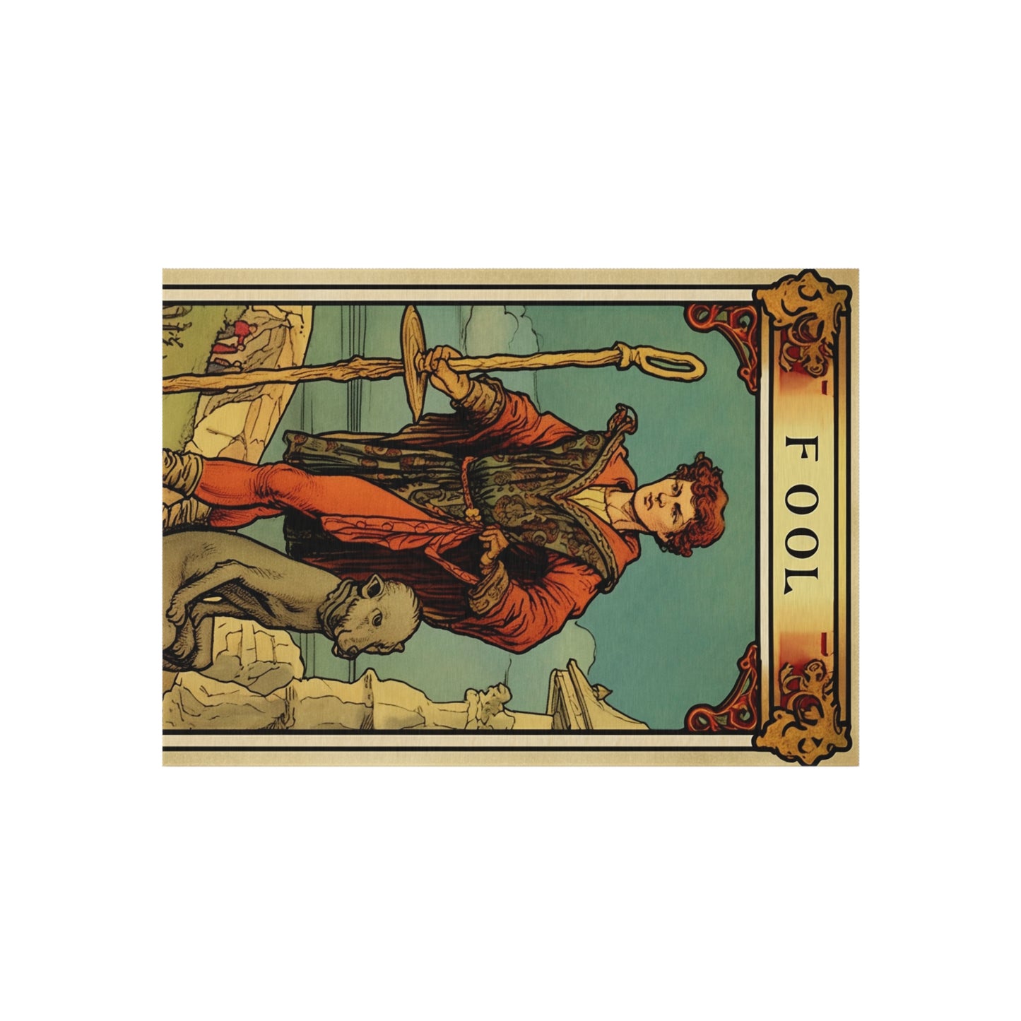 Mystical Tarot - Artistic Depiction of The Fool Card - Outdoor Rug