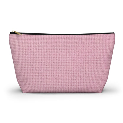 Blushing Garment Dye Pink: Denim-Inspired, Soft-Toned Fabric - Accessory Pouch w T-bottom