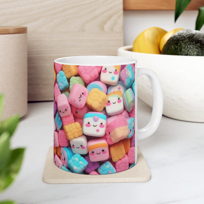 Kawaii Anime Sweets: Adorable Japanese Candy Magic - Ceramic Mug 11oz