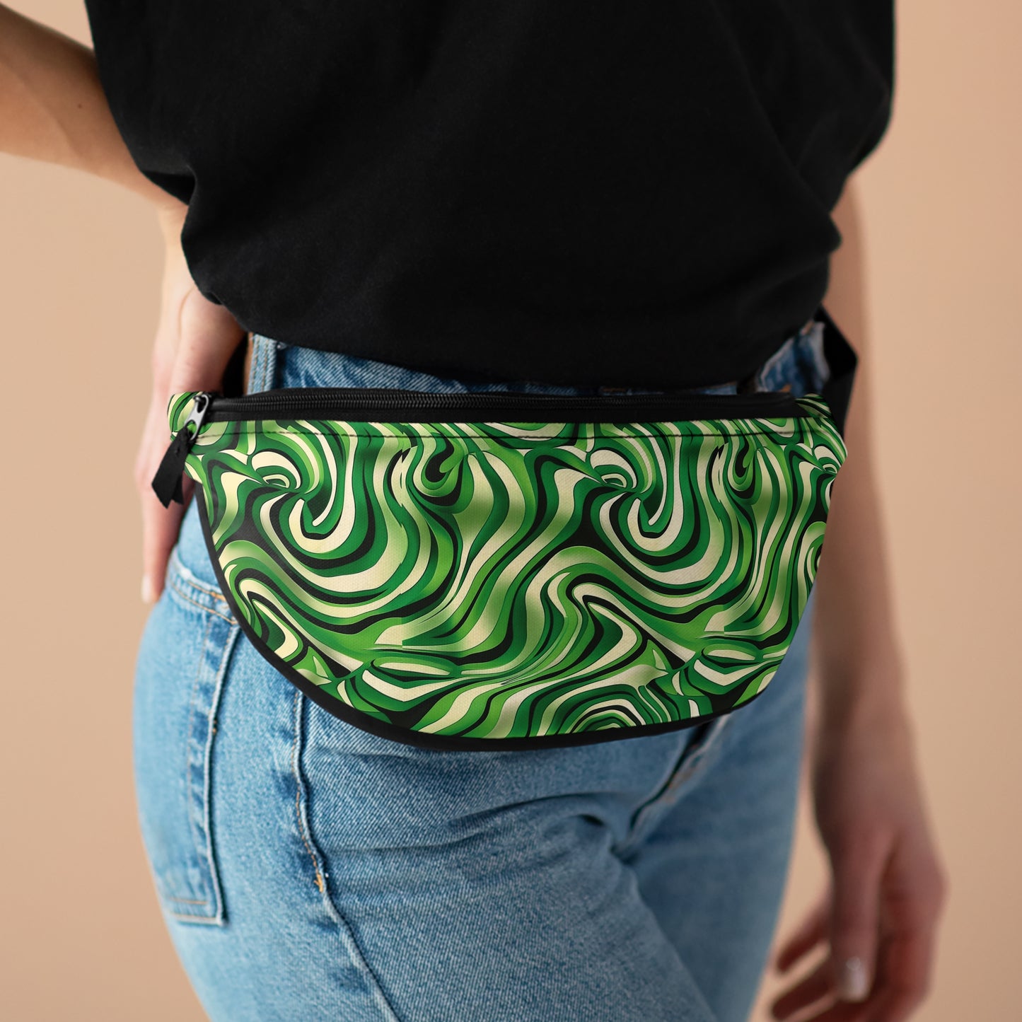 Disco Zebra Green - Fanny Pack